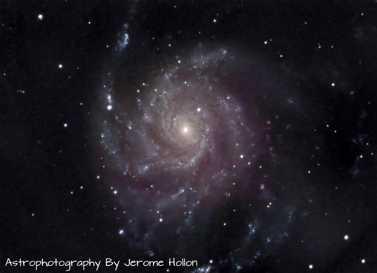 Pinwheel Galaxy with Supernova